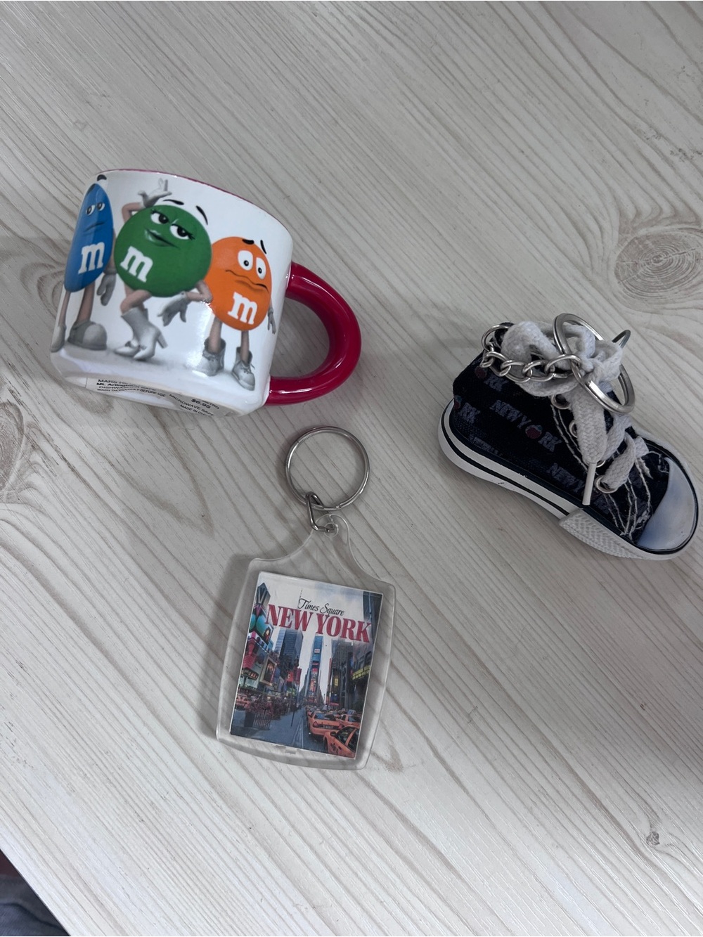 M&M'S Ceramic Mug and New York City key chains